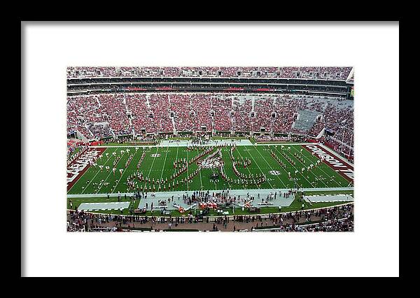 Gameday Framed Print featuring the photograph Bama A Panorama by Kenny Glover