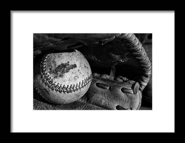 Baseball Framed Print featuring the photograph Baseball Memories by Mountain Dreams