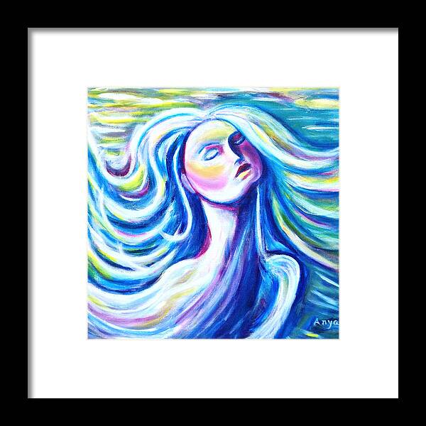  Framed Print featuring the painting Blowing in the Wind #2 by Anya Heller
