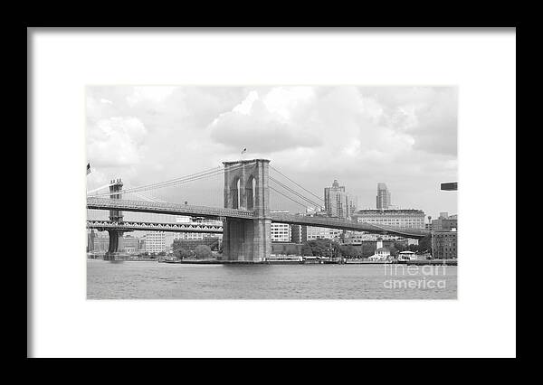 Brooklyn Bridge Framed Print featuring the photograph Brooklyn Bridge #2 by Raymond Earley
