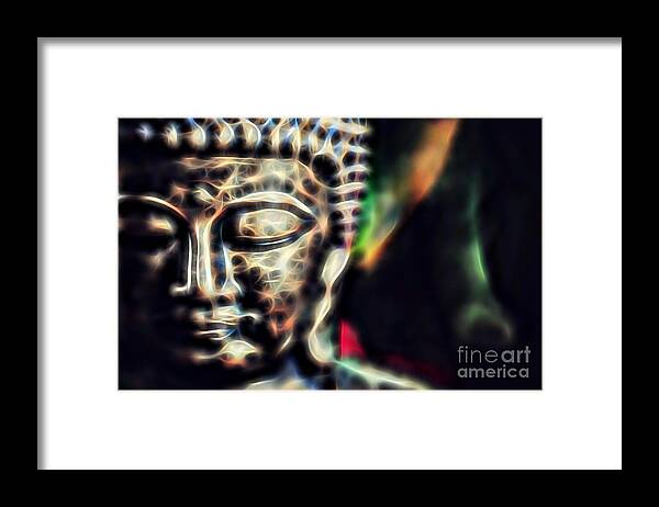 Buddah Framed Print featuring the mixed media Buddah Collection #2 by Marvin Blaine