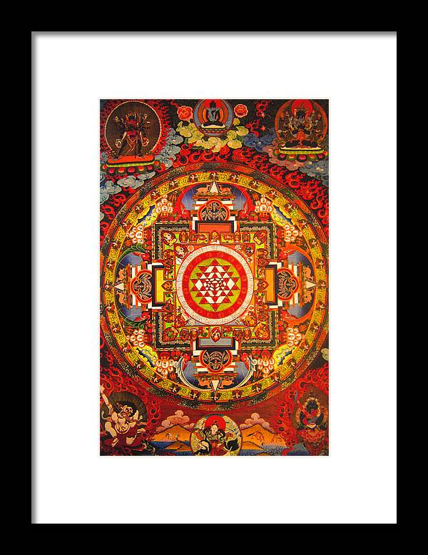 Buddhism Framed Print featuring the painting Buddhist Painting #2 by Steve Fields