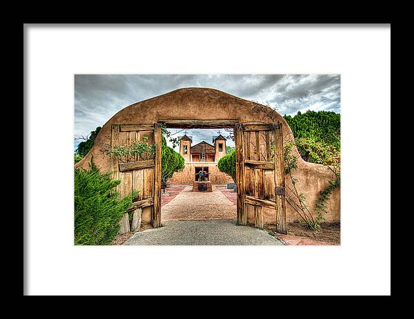 Chimayo Framed Print featuring the photograph Chimayo Church by Anna Rumiantseva