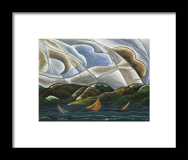 Clouds And Water Framed Print featuring the painting Clouds and Water #2 by Arthur Dove
