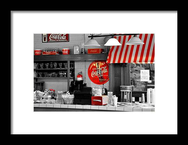 Coca Cola Framed Print featuring the photograph Coca Cola by Todd Hostetter
