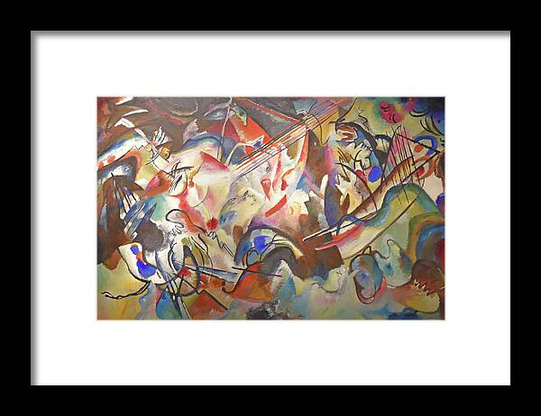 Wassily Kandinsky Framed Print featuring the painting Composition VI #2 by Wassily Kandinsky
