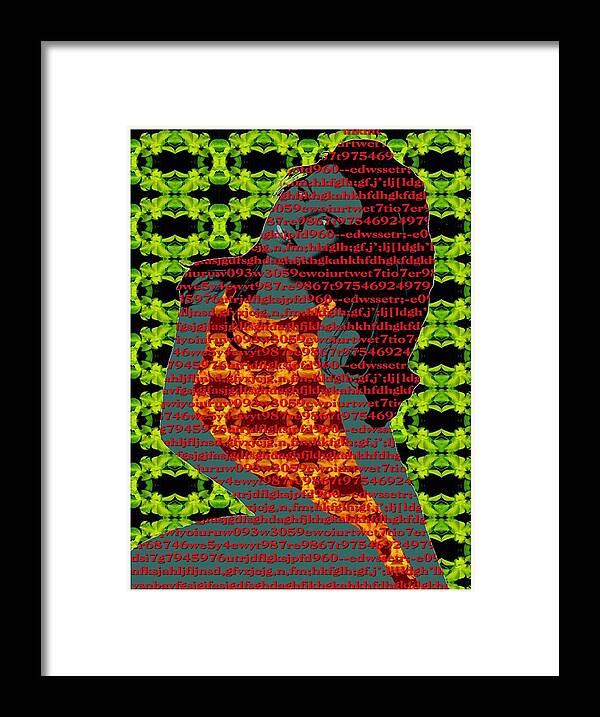  Framed Print featuring the digital art Corrupted #2 by Bharat Gothwal
