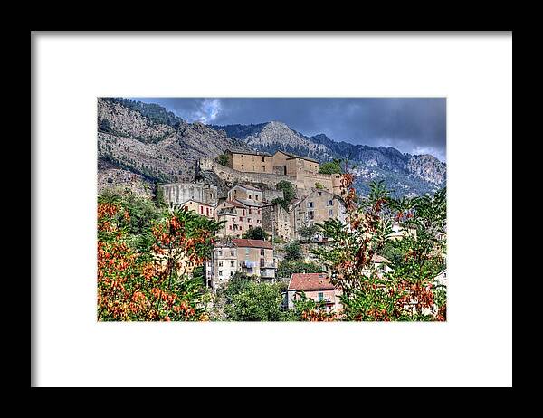 Corsica France Framed Print featuring the photograph Corsica France by Paul James Bannerman