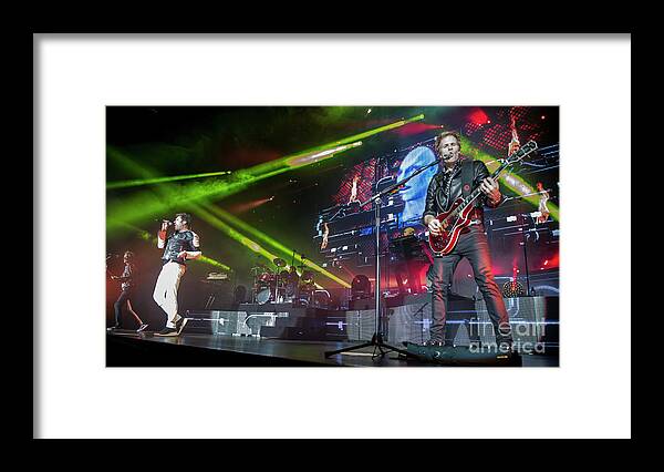 Duran Duran Photographed By Phill Potter My Husband. Framed Print featuring the photograph Duran Duran #2 by Jenny Potter