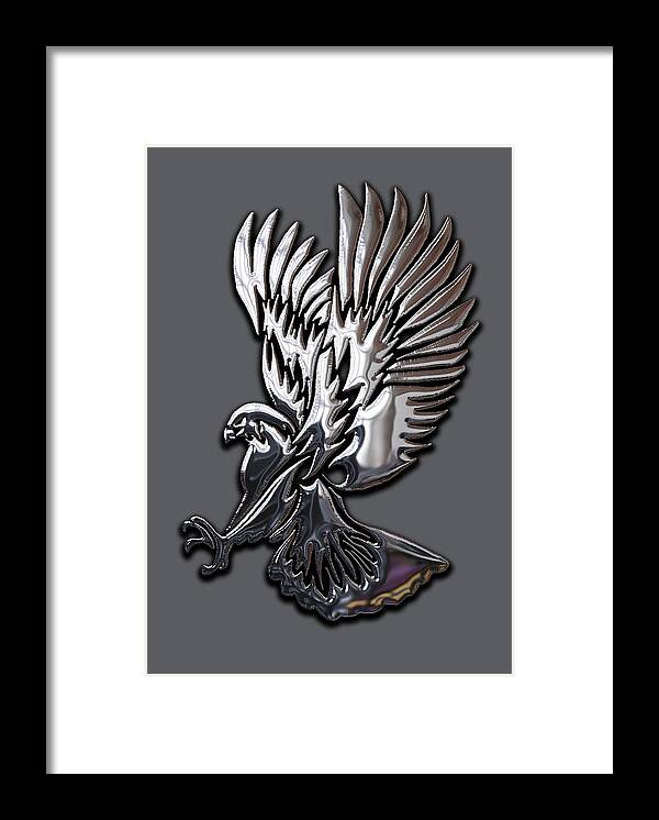 Eagle Framed Print featuring the mixed media Eagle Collection #2 by Marvin Blaine