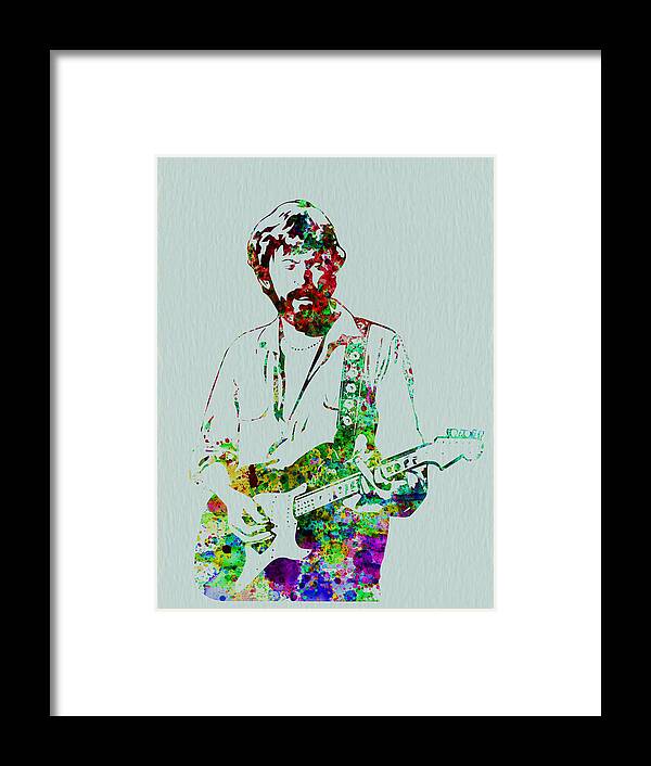 Eric Clapton Framed Print featuring the painting Eric Clapton by Naxart Studio