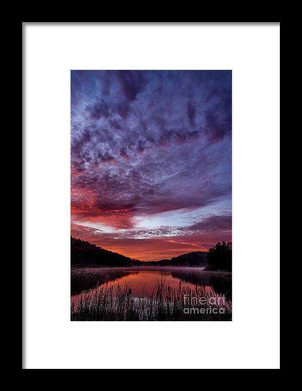 Big Ditch Lake Framed Print featuring the photograph First Light on the Lake #2 by Thomas R Fletcher