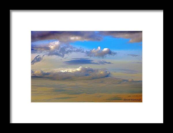 Sky Framed Print featuring the photograph Flying High by Steve Warnstaff