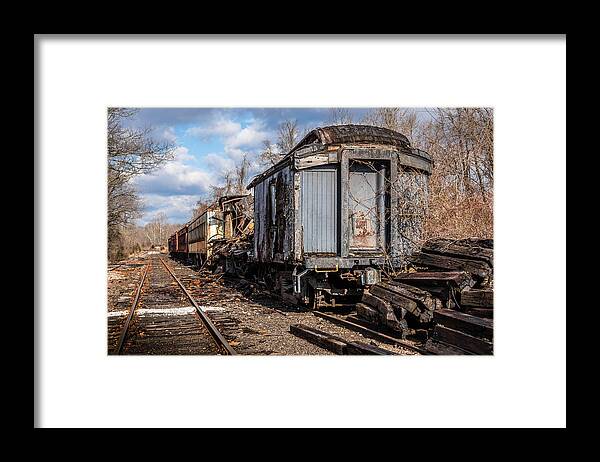 Train Framed Print featuring the photograph Ghost train #2 by Ray Greyling