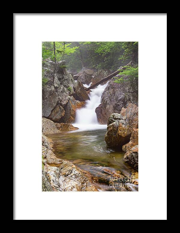 New England Waterfall Framed Print featuring the photograph Glen Ellis River, Jackson, New Hampshire #2 by Dawna Moore Photography