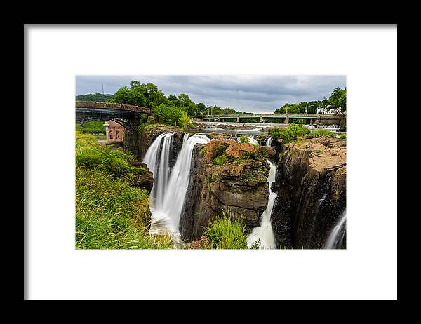Park Framed Print featuring the photograph Great Falls of the Passaic River #2 by SAURAVphoto Online Store