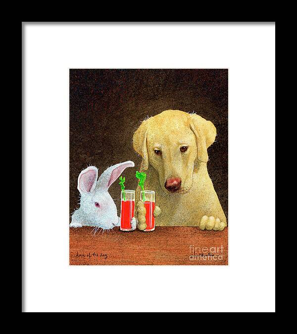 Will Bullas Framed Print featuring the painting Hare of the dog... #2 by Will Bullas
