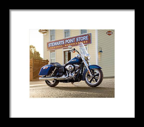 Harley-davidson Framed Print featuring the digital art Harley-Davidson #2 by Maye Loeser