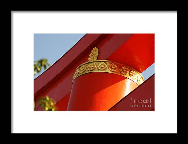 Torii Framed Print featuring the photograph Heian Torii #2 by Cassandra Buckley