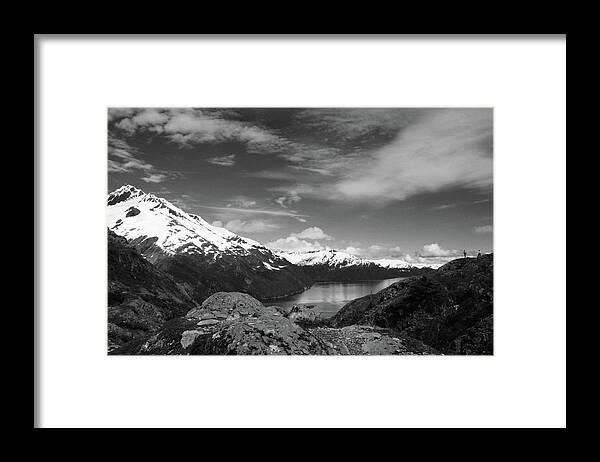 Landscape Framed Print featuring the photograph 2 Hikers by Joe Burns