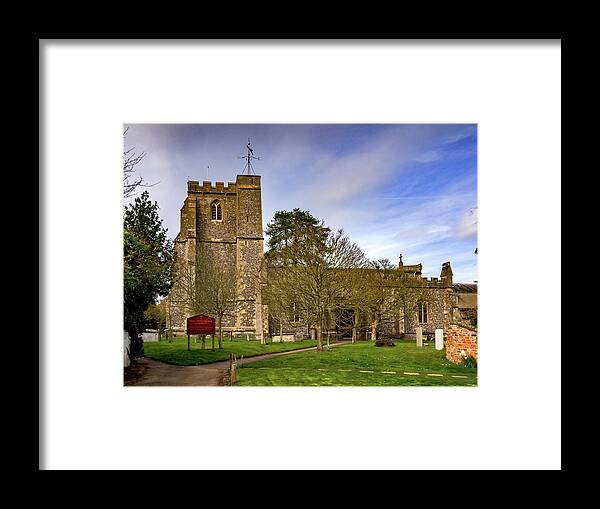 Anglican Framed Print featuring the photograph Holy Cross Church, Ramsbury #2 by Mark Llewellyn