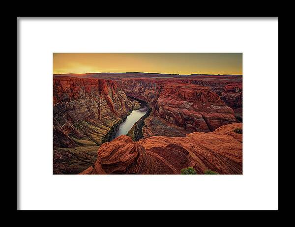 Arizona Framed Print featuring the photograph Horseshoe Band #2 by Peter Lakomy