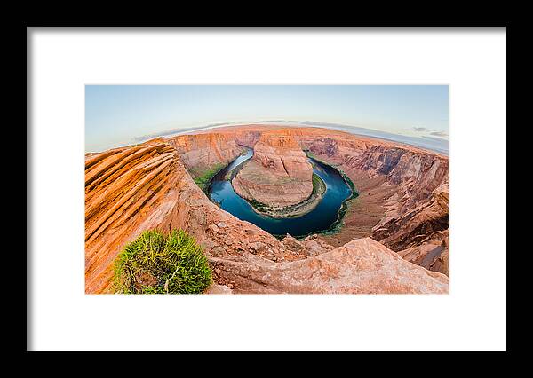 Bend Framed Print featuring the photograph Horseshoe Bend near Page Arizona #2 by Alex Grichenko