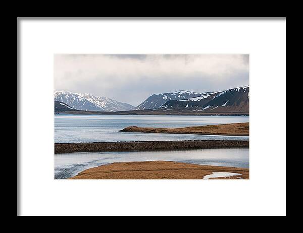 Icelandic Framed Print featuring the photograph Icelandic mountain Landscape by Michalakis Ppalis
