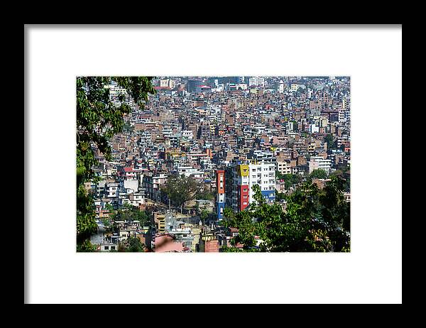 Kathmandu Framed Print featuring the photograph Kathmandu city in Nepal #2 by Dutourdumonde Photography
