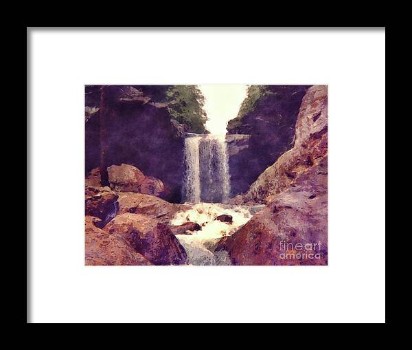 Waterfall Framed Print featuring the photograph Kentucky Waterfall #3 by Phil Perkins