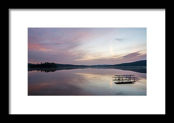 Sunrise Framed Print featuring the photograph Lake of Two Rivers Sunrise #2 by Richard Kitchen