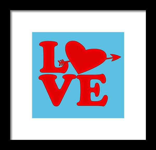 Love Framed Print featuring the digital art Love #2 by Bill Cannon