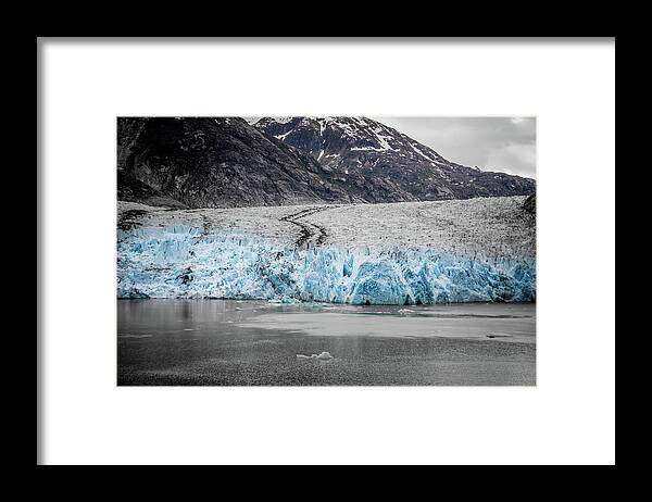Glacier Framed Print featuring the photograph Magnificent Sawyer Glacier at the tip of Tracy Arm Fjord #2 by Alex Grichenko