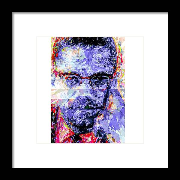Blackhistory Framed Print featuring the photograph Malcolm X Was Told He Could Be Nothing #2 by David Haskett II