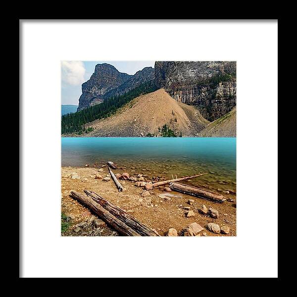 Weihnachten Framed Print featuring the photograph #morainelake #lakemoraine #moraine #2 by Fink Andreas