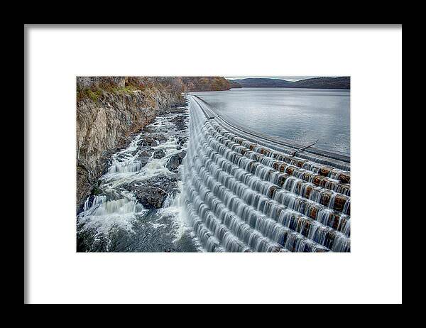  Framed Print featuring the photograph New Croton Dam #2 by Alan Goldberg