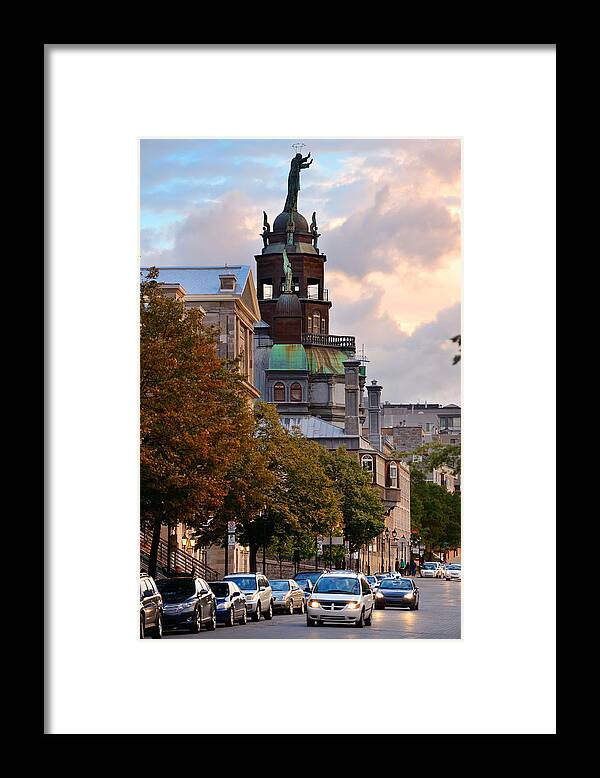 Montreal Framed Print featuring the photograph Old Montreal #2 by Songquan Deng