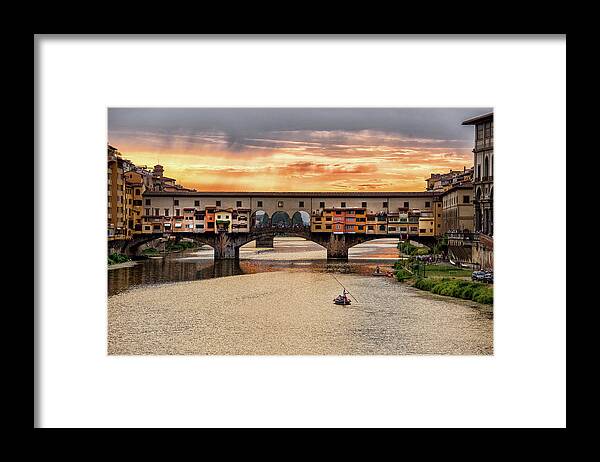Ponte Vecchio Framed Print featuring the photograph Photographer #2 by Matthew Pace