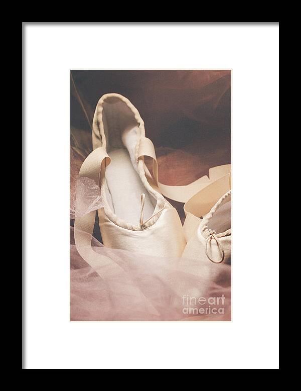Shoes Framed Print featuring the photograph Pointe Shoes #8 by Jelena Jovanovic
