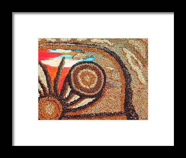 Agricultural Framed Print featuring the mixed media Prairie Energy III by Naomi Gerrard