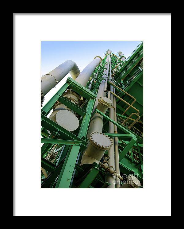 Building Framed Print featuring the photograph Refinery Detail #3 by Carlos Caetano