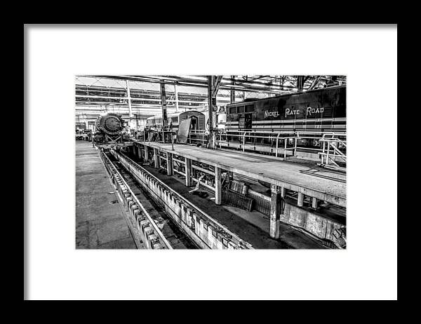Railroad Framed Print featuring the photograph RR Repair Shop #2 by Paul W Faust - Impressions of Light