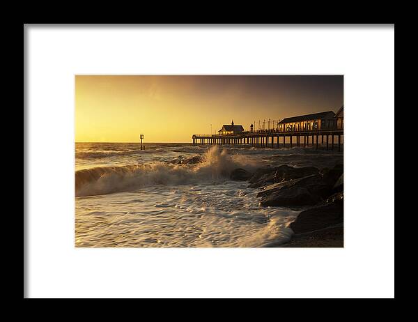 Southwold Framed Print featuring the photograph Southwold Pier #2 by Ian Merton