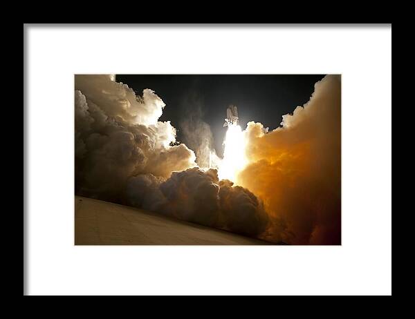 Space Shuttle Framed Print featuring the photograph Space Shuttle #2 by Jackie Russo