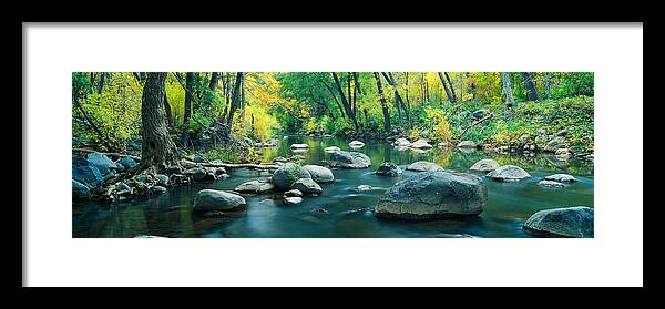 Photography Framed Print featuring the photograph Stream In Cottonwood Canyon, Sedona #2 by Panoramic Images