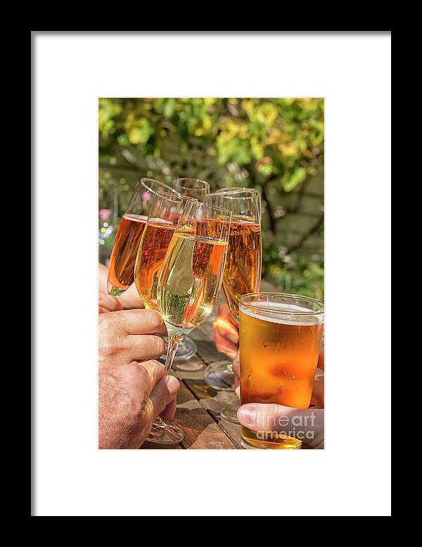 Alcohol Framed Print featuring the photograph Summer celebration by Patricia Hofmeester