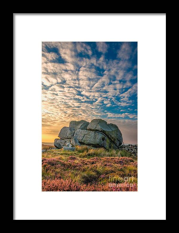 Airedale Framed Print featuring the photograph Sunset by hitching stone by Mariusz Talarek
