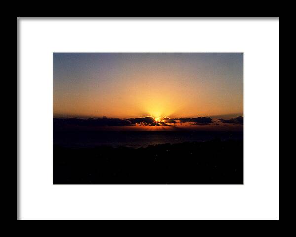  Framed Print featuring the photograph Sunset #2 by Catt Kyriacou