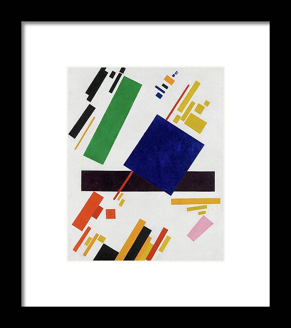 Geometry Framed Print featuring the painting Suprematist Composition #2 by Kazimir Malevich