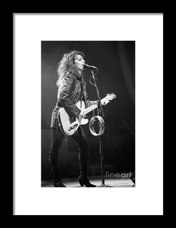 Singer Framed Print featuring the photograph Susanna Hoffs - The Bangles #6 by Concert Photos